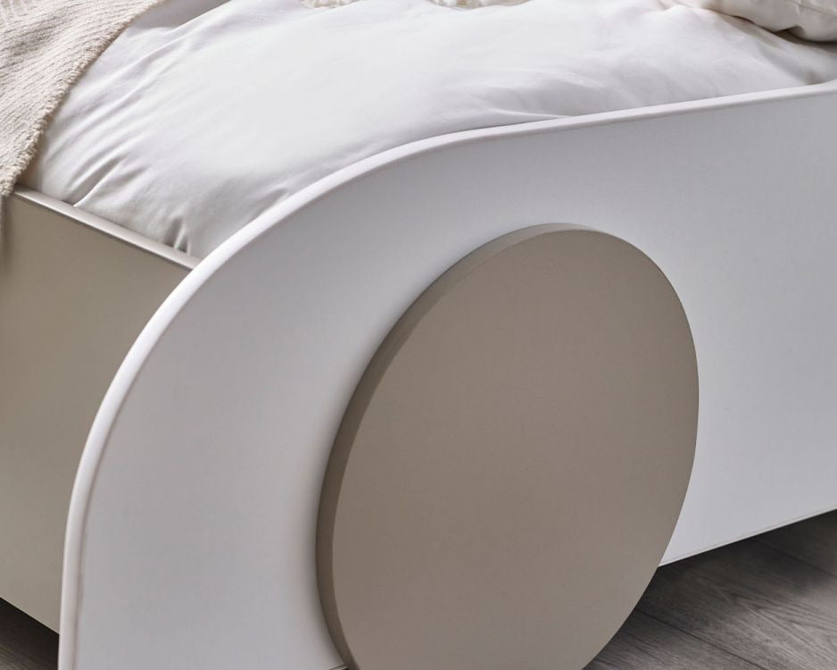 Julian Bowen Atlantis Car Bed White Wheel-Better Bed Company