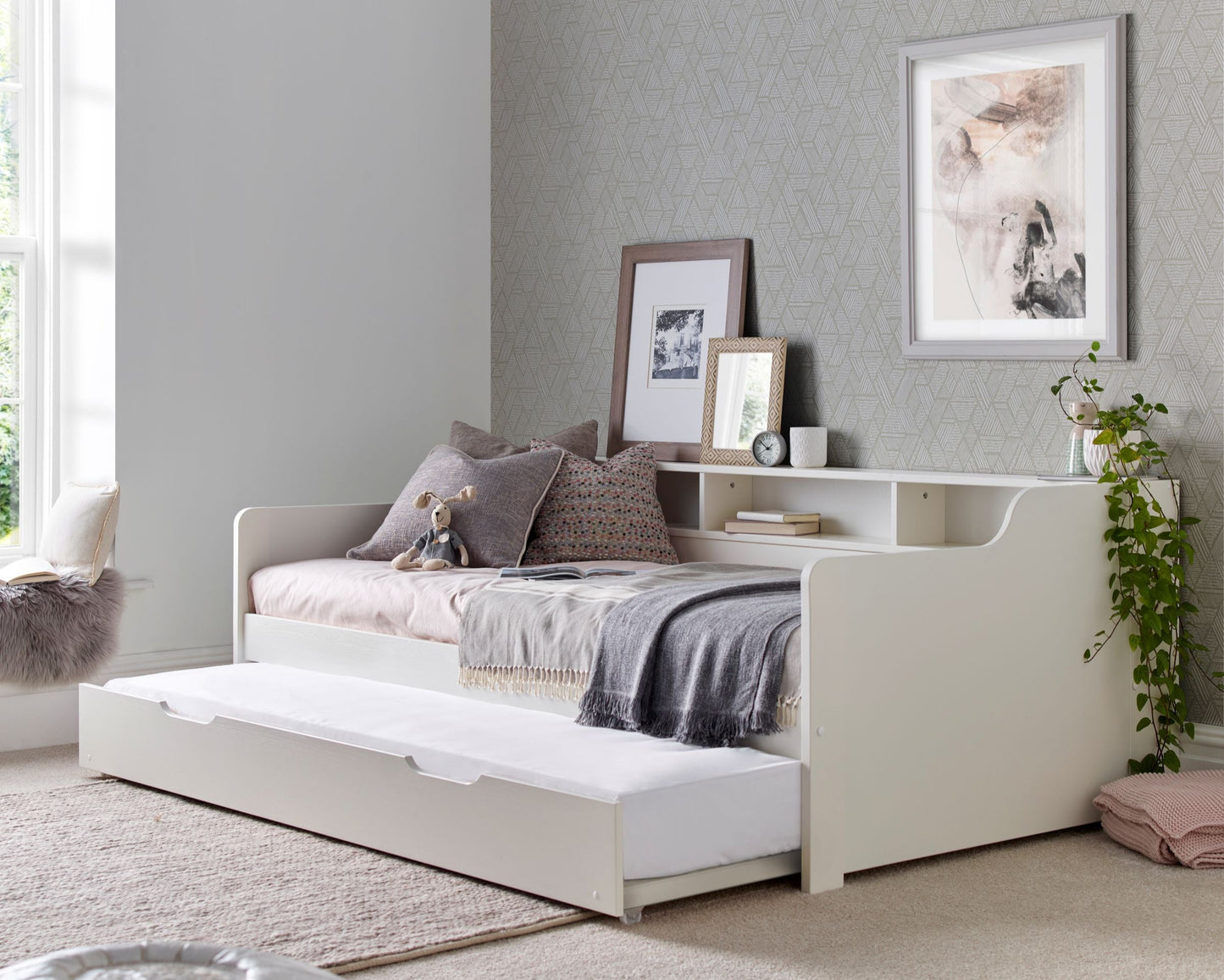 Bedmaster Tyler Wooden Guest Bed With Trundle