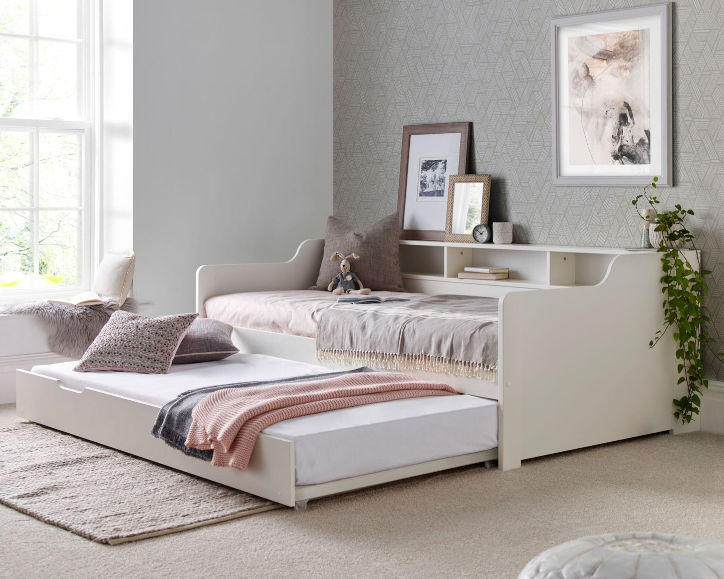 Bedmaster Tyler Wooden Guest Bed With Trundle