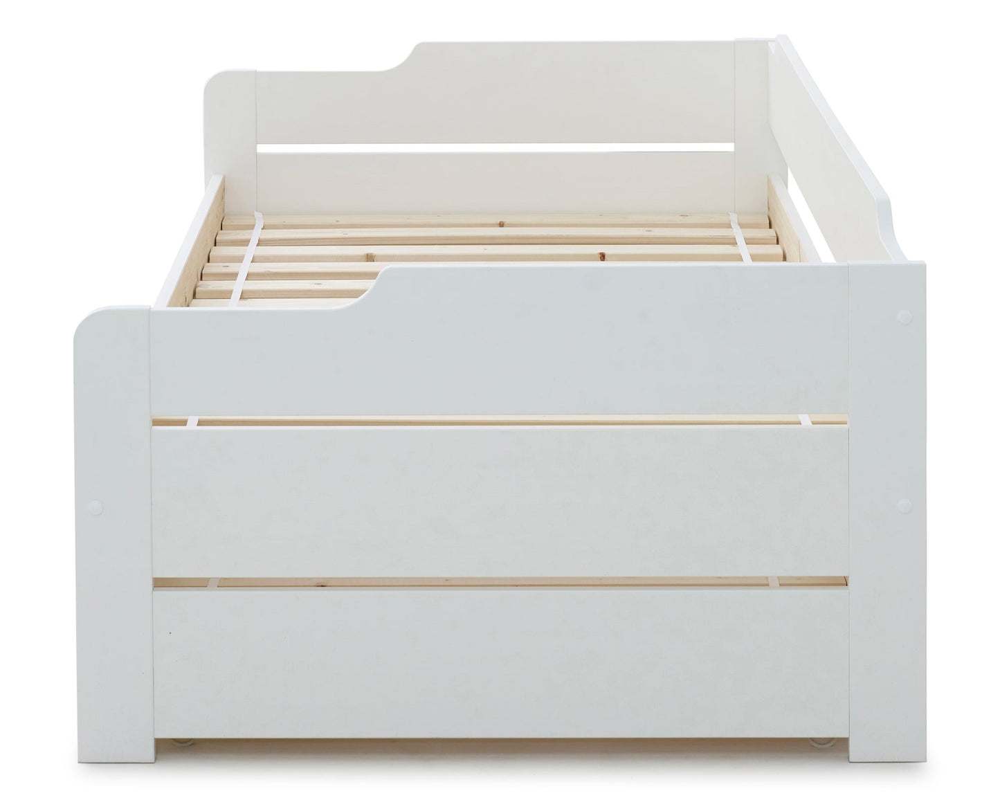 Bedmaster Copella White Wooden Guest Bed With Trundle