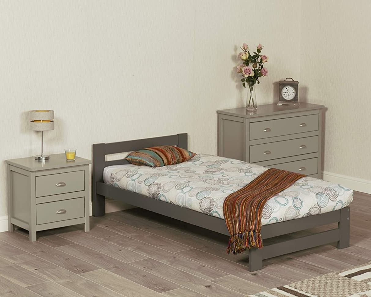 Better Sommer Bed Frame Grey Single-Better Bed Company