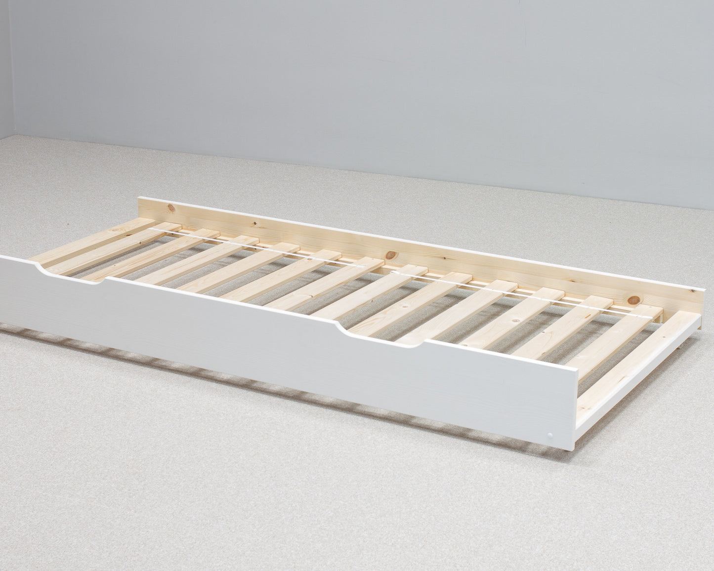 Bedmaster Copella White Wooden Guest Bed With Trundle