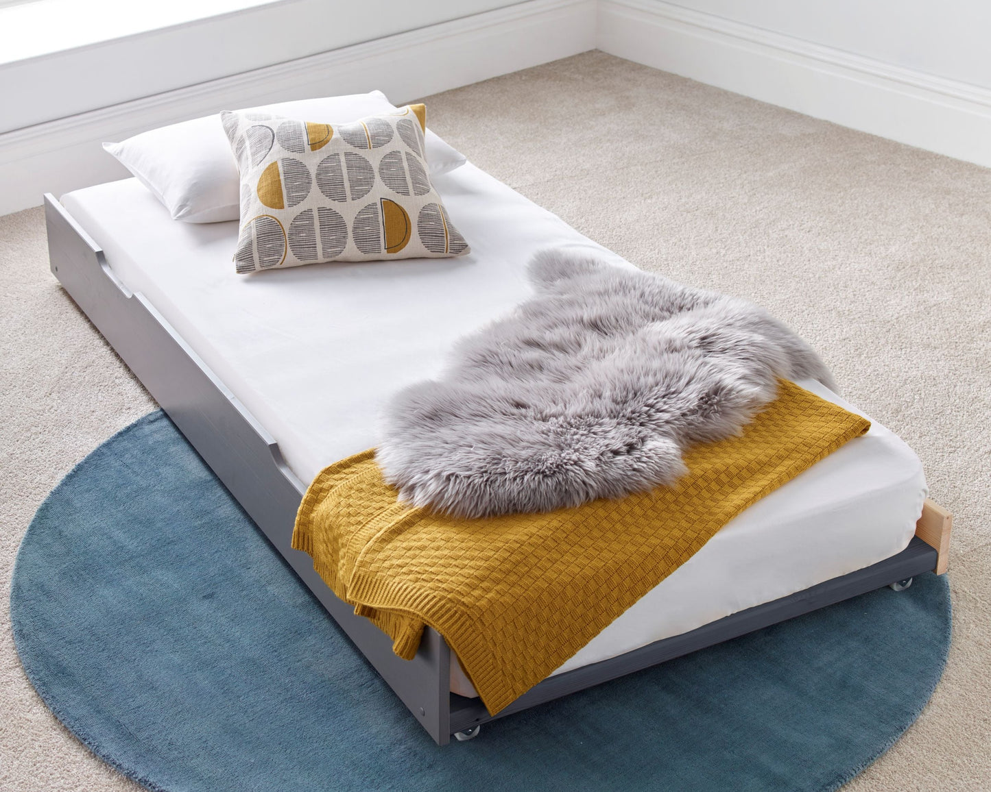 Bedmaster Tyler Wooden Guest Bed With Trundle