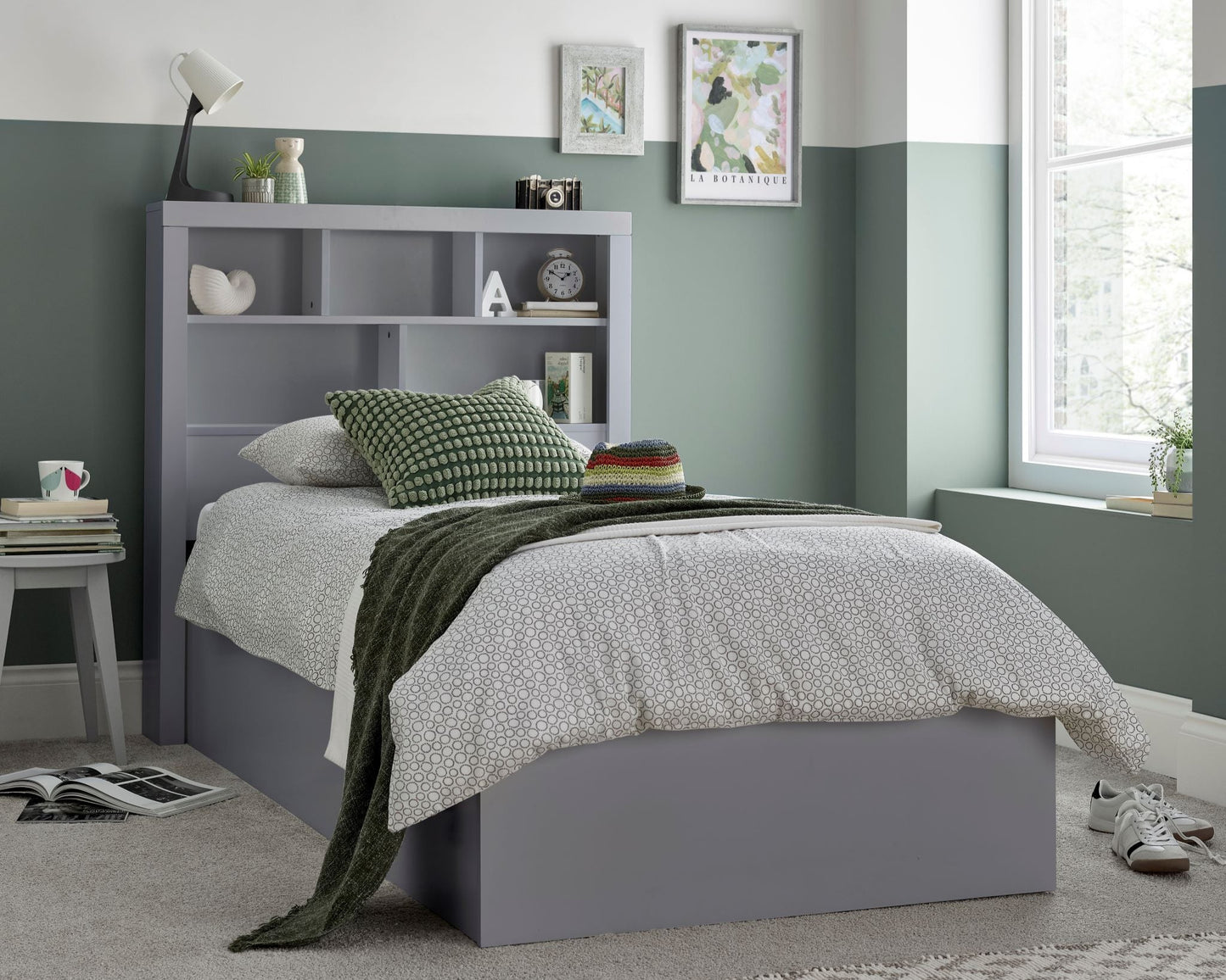Bedmaster Oscar Ottoman Bed Grey-Better Bed Company
