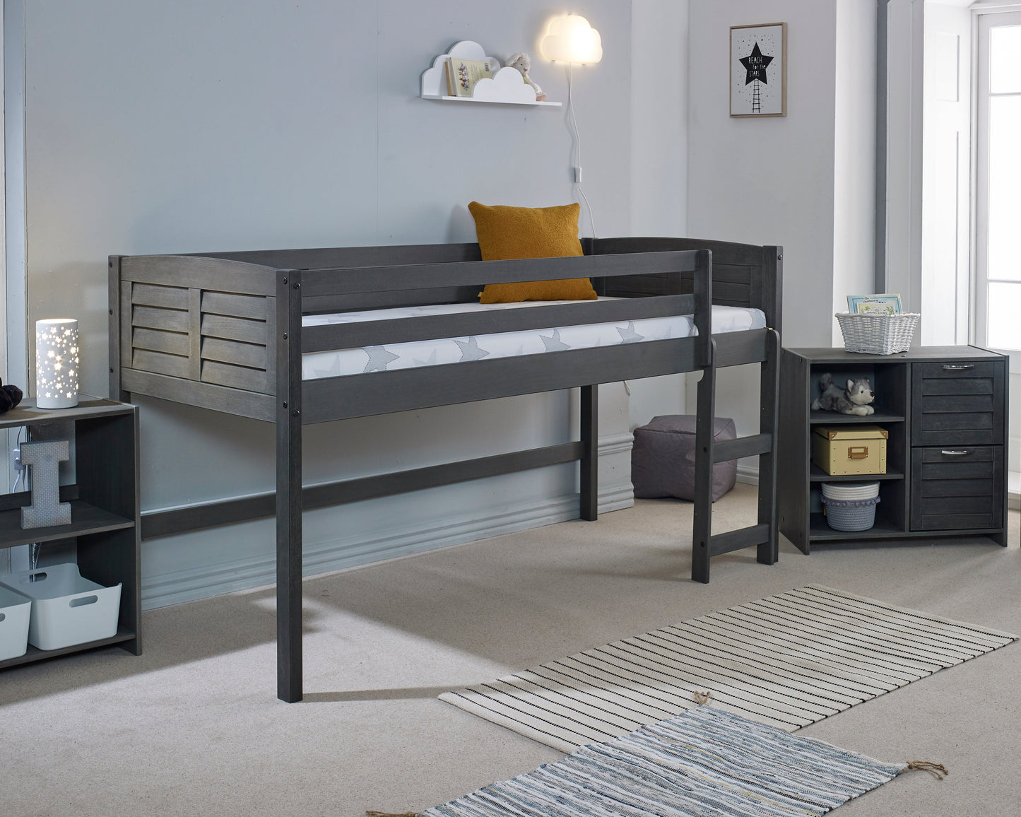 Better Zulu Mid Sleeper With Furniture Lay Out-Kidzzz Beds