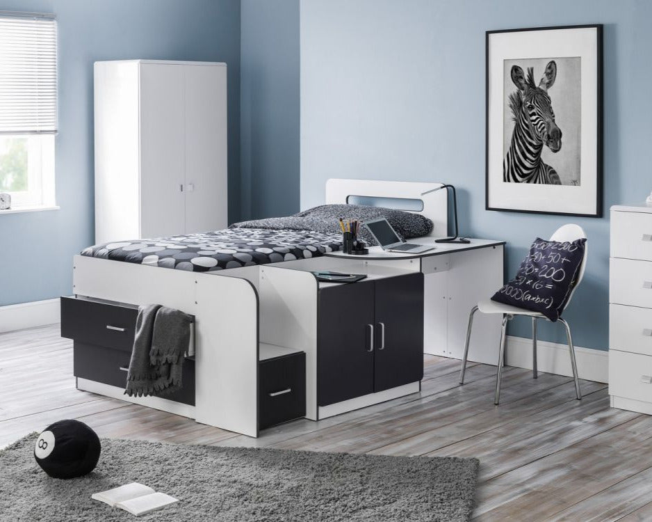 Julian Bowen Cookie Cabin Bed Black-Better Bed Company