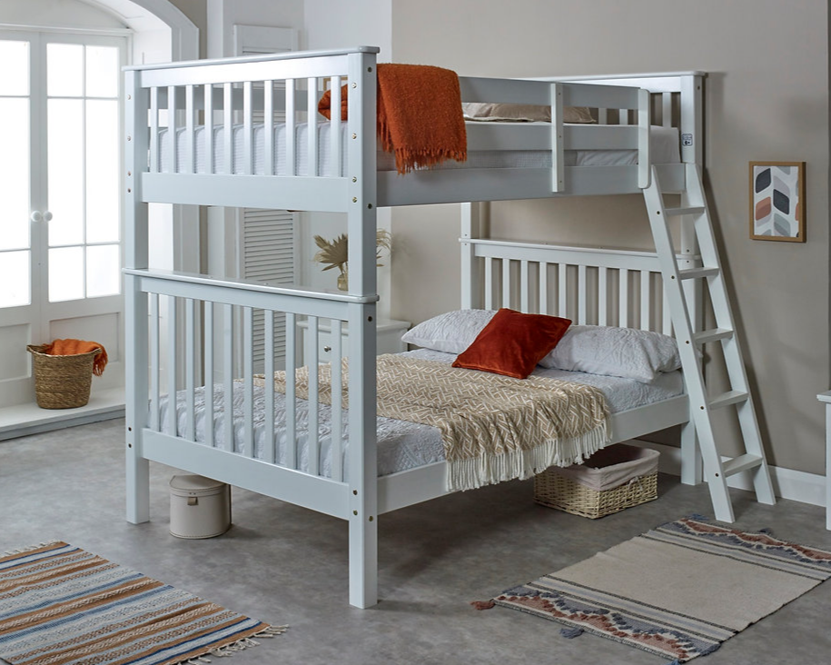 Better Inaya Small Double Bunk Bed From Side-Better Bed Company