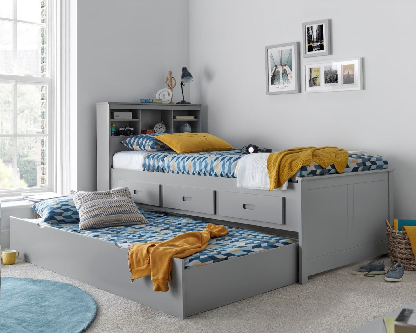 Bedmaster Veera Wooden Drawer Guest Bed
