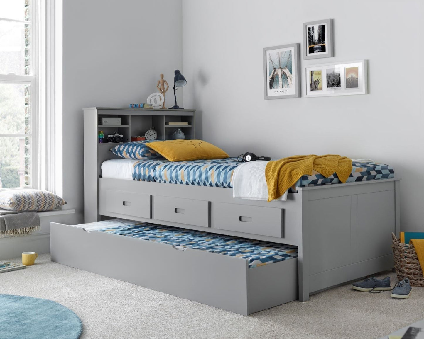Bedmaster Veera Wooden Drawer Guest Bed