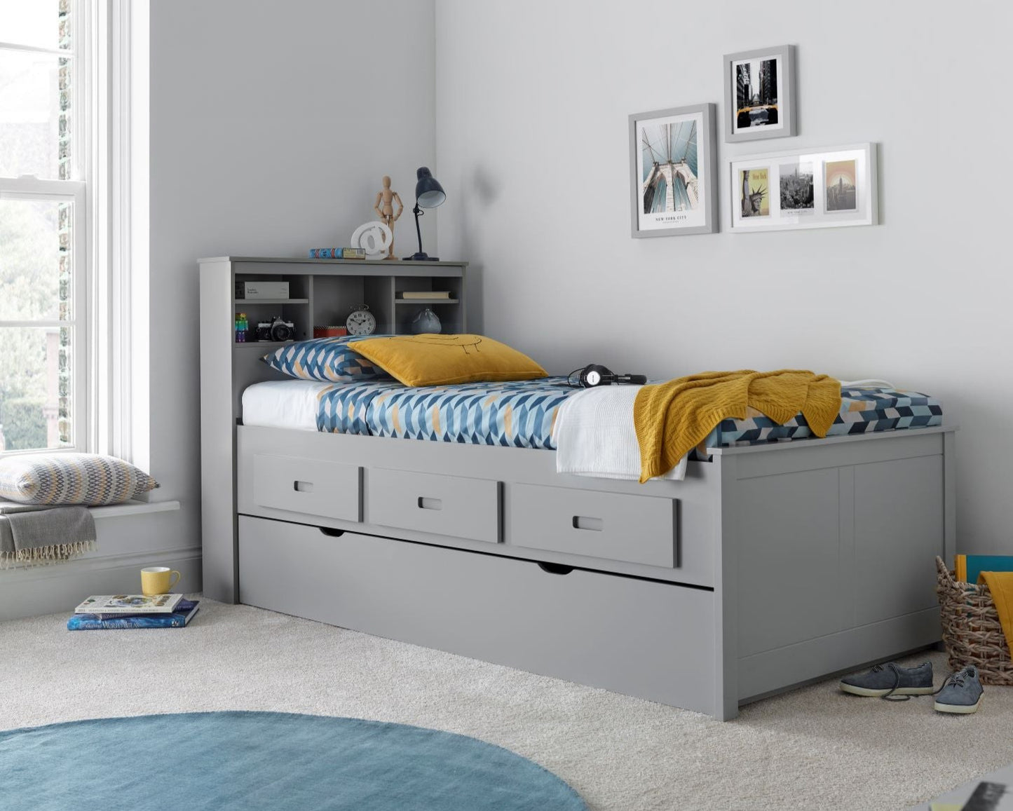 Bedmaster Veera Wooden Drawer Guest Bed