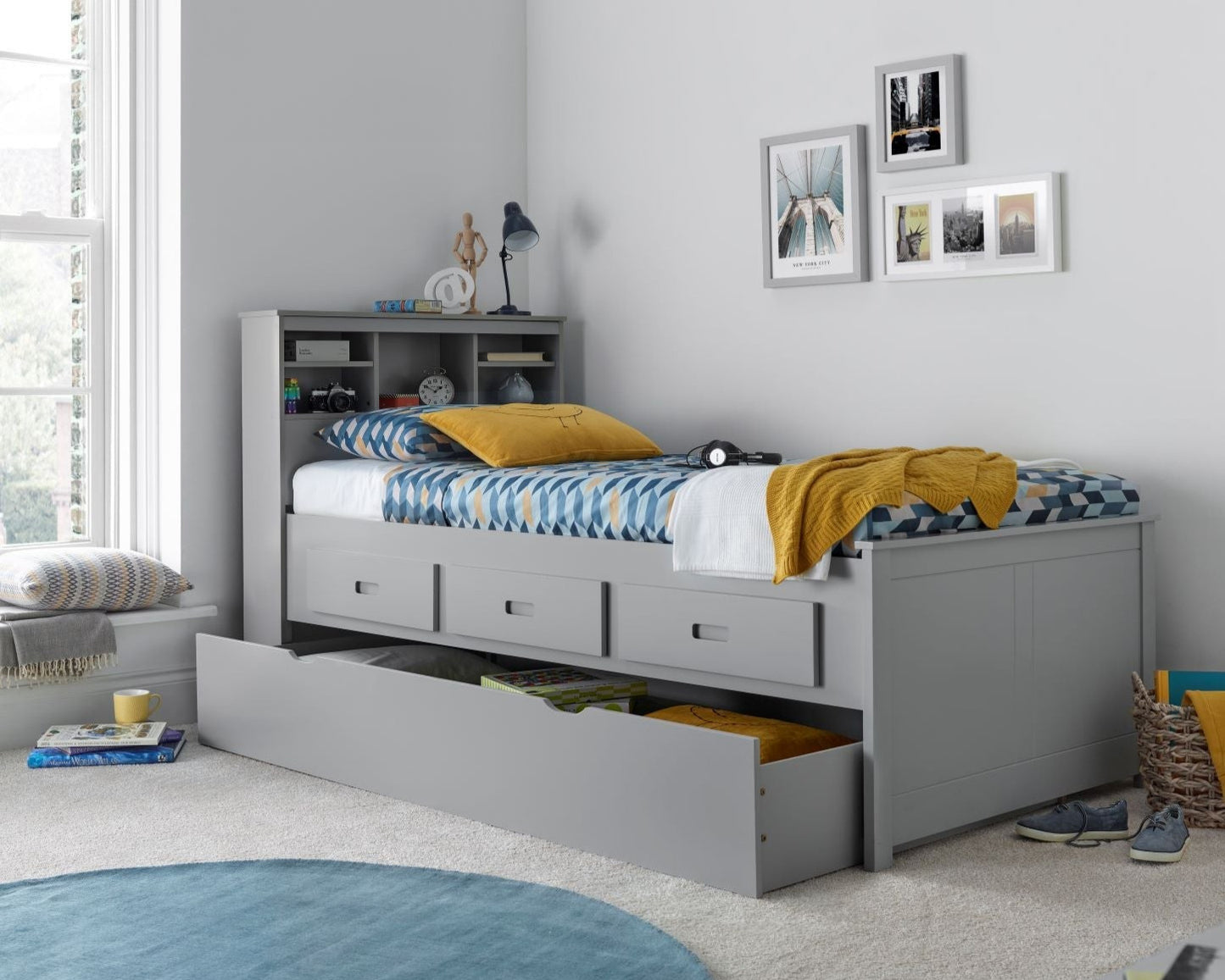 Bedmaster Veera Wooden Drawer Guest Bed