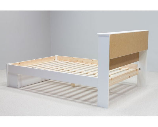 Bedmaster Fabio Wooden Storage Bookcase Bed Frame From Back-Kidzzz Beds