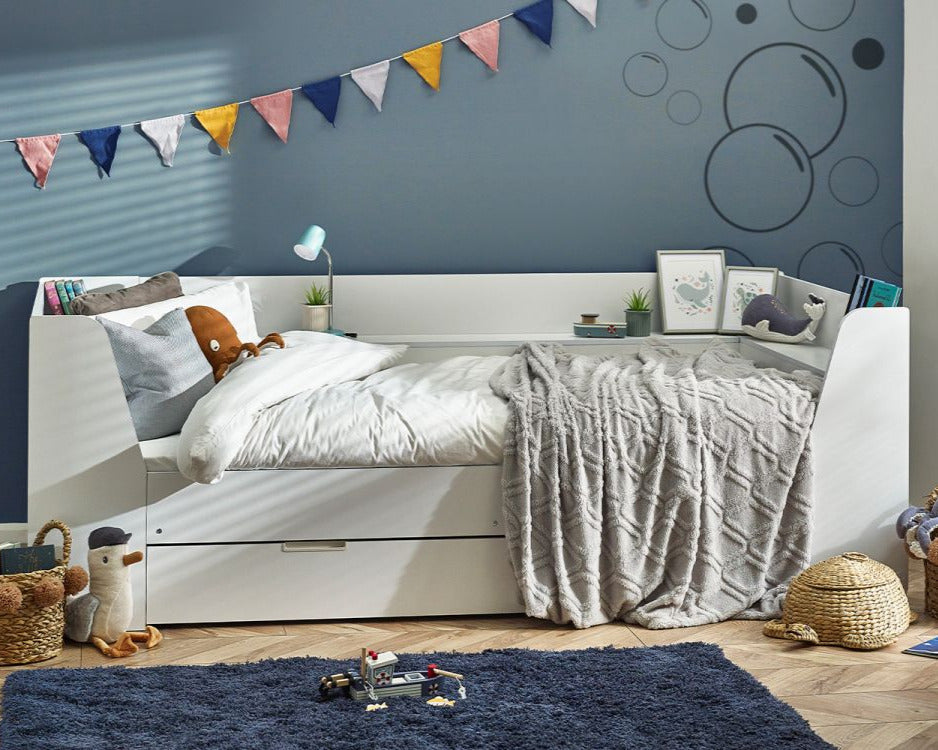 Julian Bowen Cyclone Daybed - White Made Up-Better Bed Company