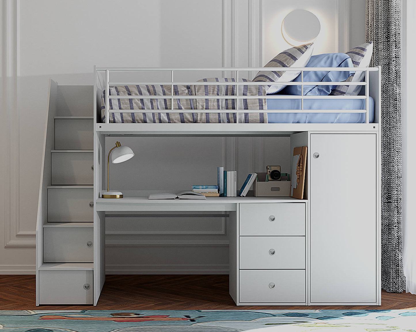 Flintshire Furniture Dakota High Sleeper Grey-Better Bed Company