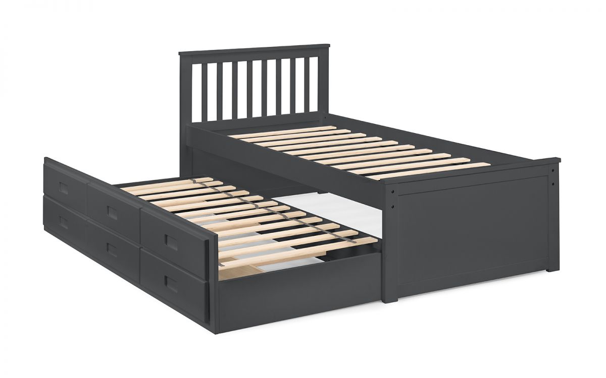 Julian Bowen Maisie Single Wooden Captains Bed With Drawers