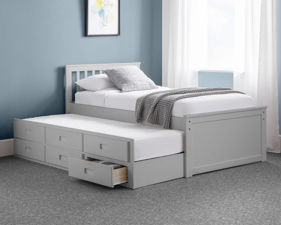 Julian Bowen Maisie Single Wooden Captains Bed With Drawers