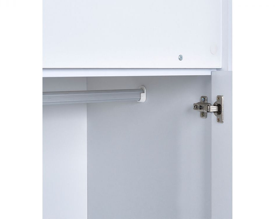 Julian Bowen Ocean Highsleeper - Pale Wood & White White Background Hinges Close Up-Better Bed Company