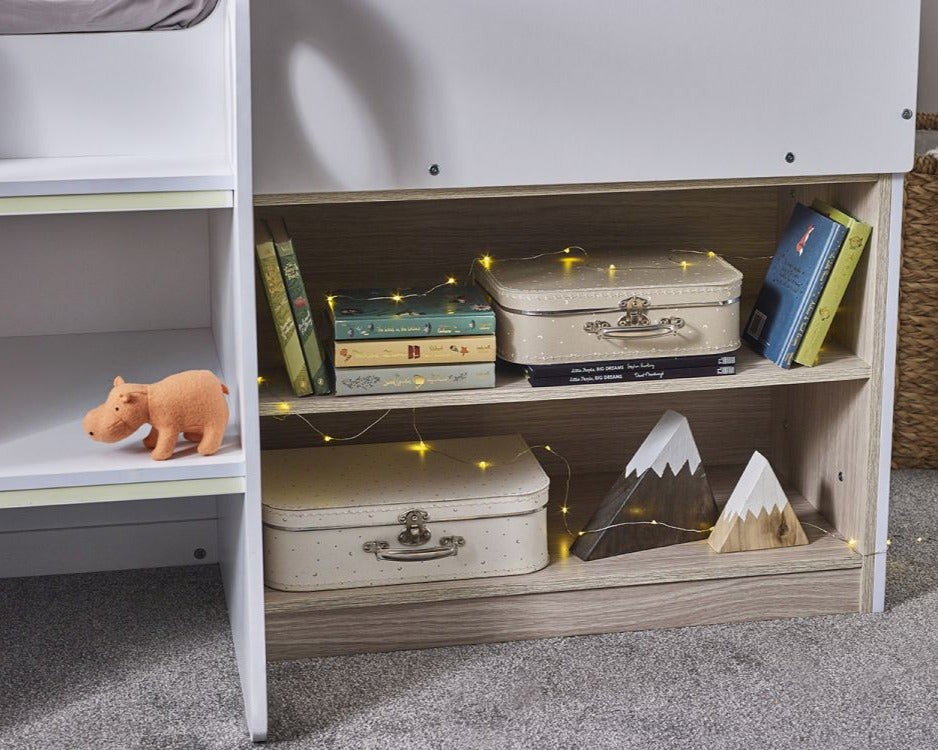 Julian Bowen Orpheus Midsleeper Shelf Close Up-Better Bed Company