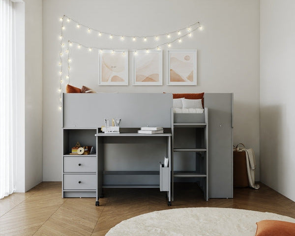 Flintshire Marley Mid Sleeper Grey-Better Bed Company