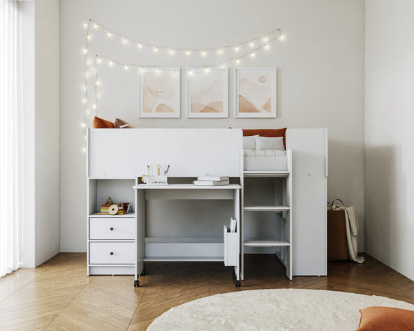 Flintshire Marley Mid Sleeper White-Better Bed Company