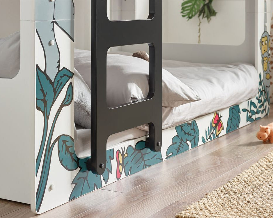 Julian Bowen Safari Bunk Bed Ladder Close Up-Better Bed Company