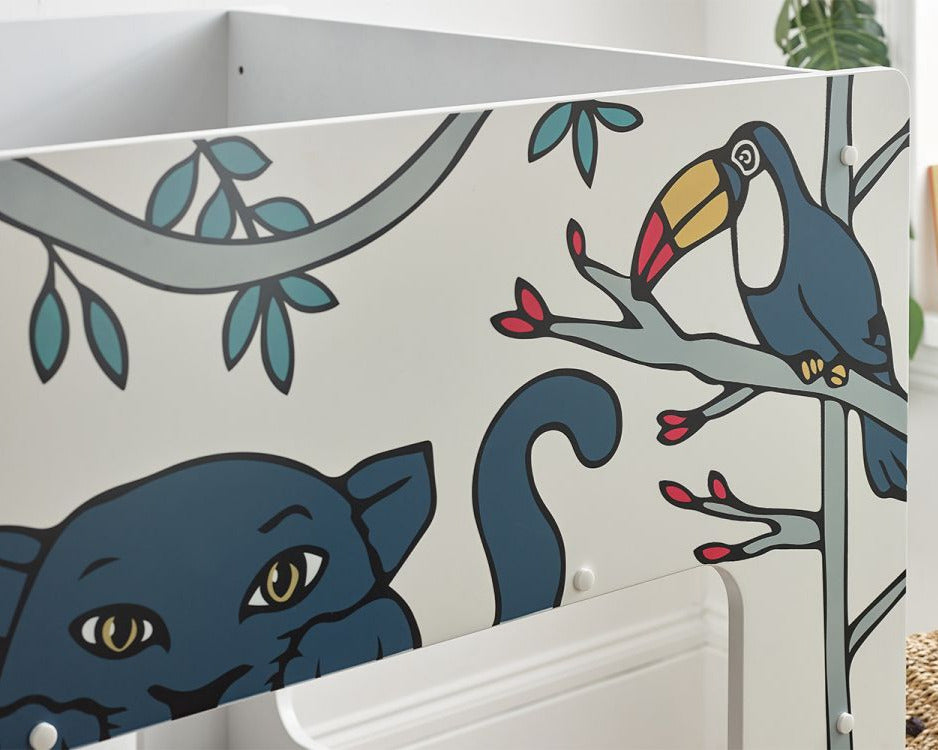 Julian Bowen Safari Bunk Bed Close Up Of Paint Work-Better Bed Company