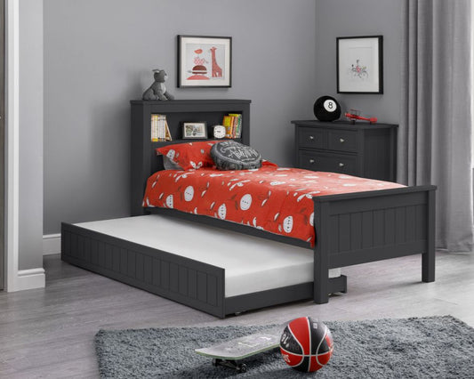 Julian Bowen Maine Wooden Single Bookcase Bed Frame