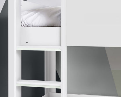 Julian Bowen Solomon Bunk Bed White Ladder-Better Bed Company