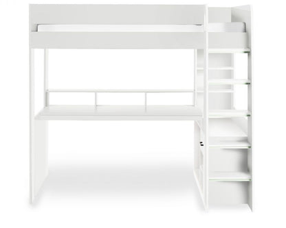 Julian Bowen Blaze Gaming Highsleeper White From Front-Better Bed Company