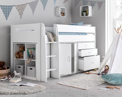 Bedmaster Lacy Midsleeper Bed White-Better Bed Company