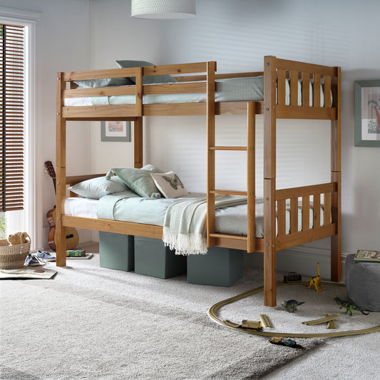 Bedmaster Icon Kids Single Wooden Bunk Bed Pine-Kidzzz Beds