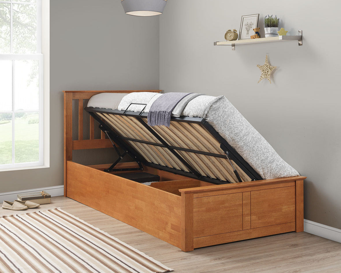 Bedmaster Francis Ottoman Bed Oak Open-Better Bed Company 