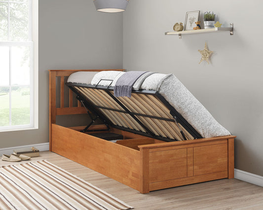 Bedmaster Francis Ottoman Bed Oak Open-Better Bed Company 