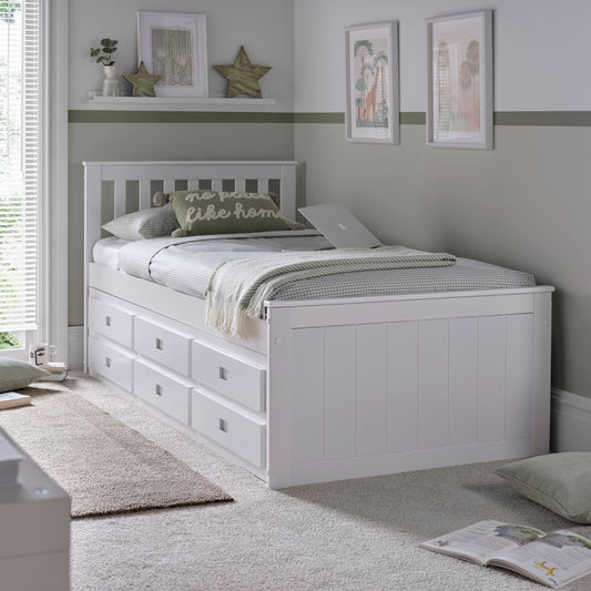 Bedmaster Nova Wooden 6 Drawer Storage Bed-Kidzzz Beds