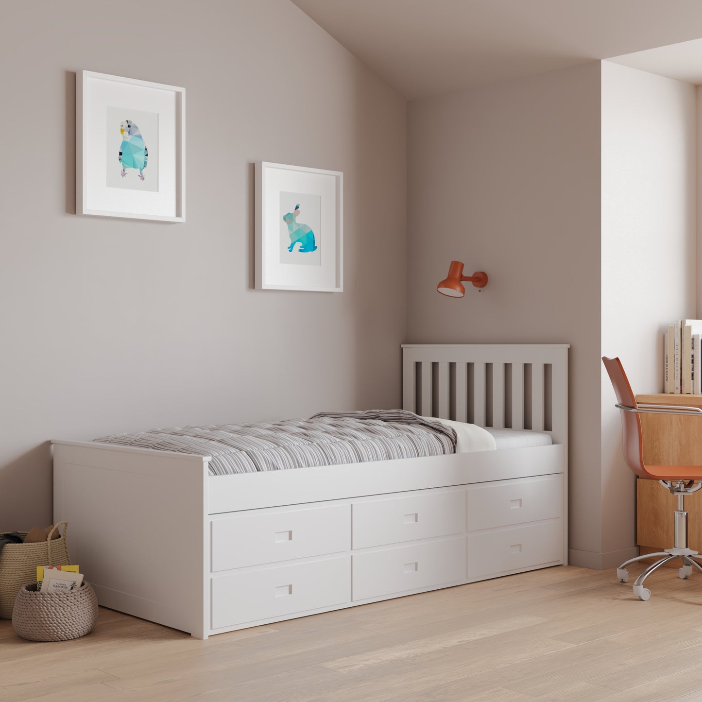 Bedmaster Nova Wooden 6 Drawer Storage Bed-Kidzzz Beds