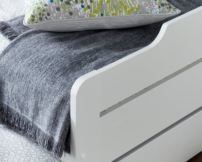 Bedmaster Copella White Wooden Guest Bed With Trundle