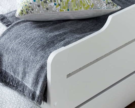 Bedmaster Copella White Wooden Guest Bed With Trundle