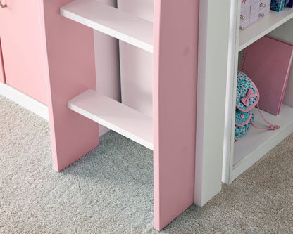 Bedmaster Lacy Midsleeper Bed Pink Ladders-Better Bed Company