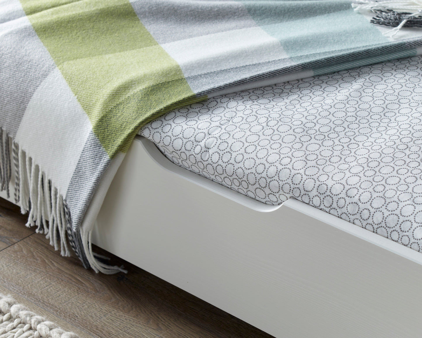 Bedmaster Copella White Wooden Guest Bed With Trundle