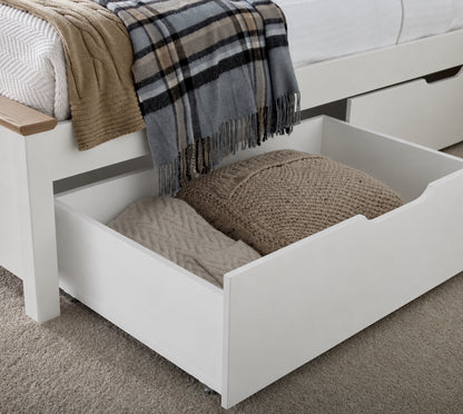 Bedmaster Chester Wooden storage Drawer Bed Frame Drawer Close Up-Kidzzz Beds
