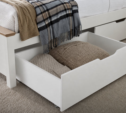 Bedmaster Chester Wooden storage Drawer Bed Frame Drawer Close Up-Kidzzz Beds