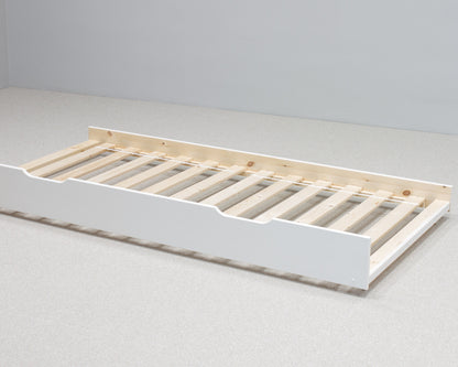 Bedmaster Copella White Wooden Guest Bed With Trundle