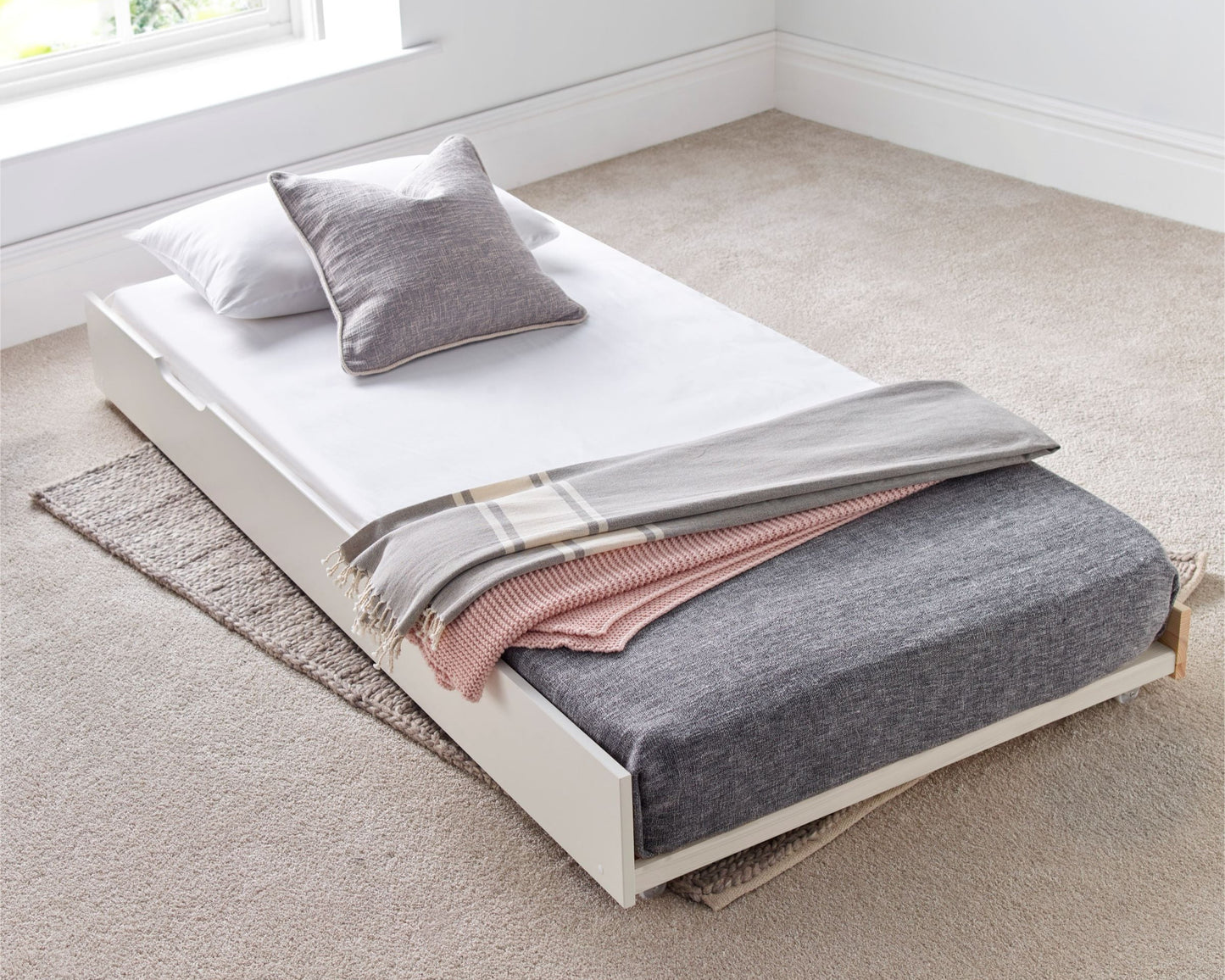 Bedmaster Tyler Wooden Guest Bed With Trundle
