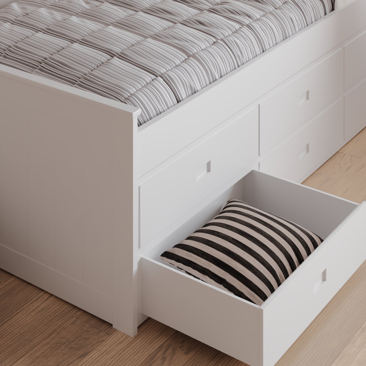Bedmaster Nova Wooden 6 Drawer Storage Bed Inside Drawer-Kidzzz Beds