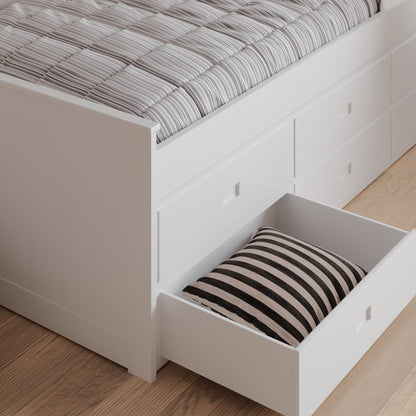 Bedmaster Nova Wooden 6 Drawer Storage Bed Inside Drawer-Kidzzz Beds
