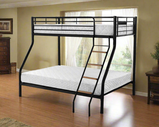 Heartlands Alexa Triple Metal Bunk Bed Black-Better Bed Company
