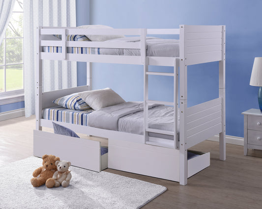 Better Polar Bunk Bed With Drawers-Kidzzz Beds