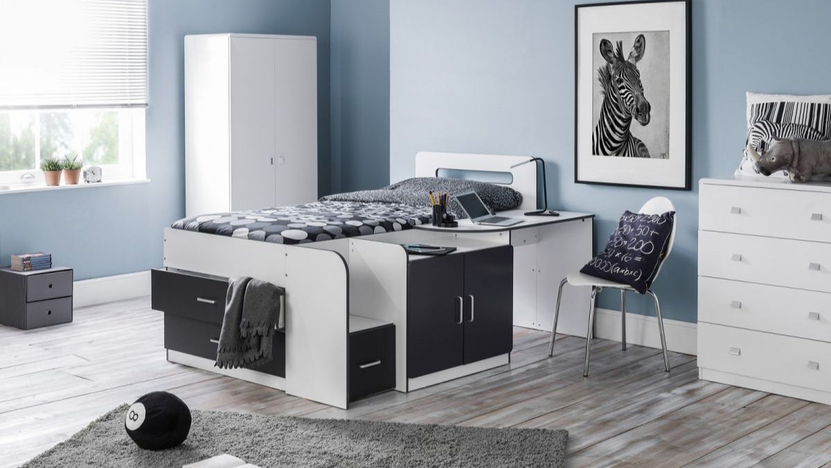 Julian Bowen Cookie Cabin Bed Black-Better Bed Company