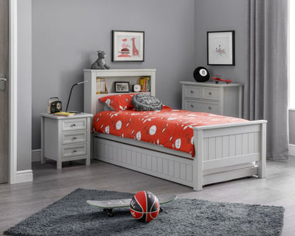 Julian Bowen Maine Wooden Single Bookcase Bed Frame