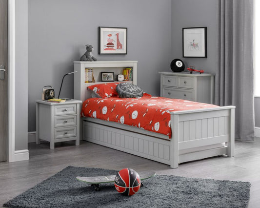 Julian Bowen Maine Wooden Single Bookcase Bed Frame